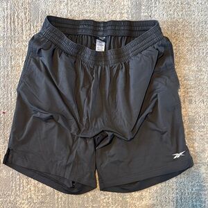 Reebok Gray Athletic Shorts with Elastic Waistband